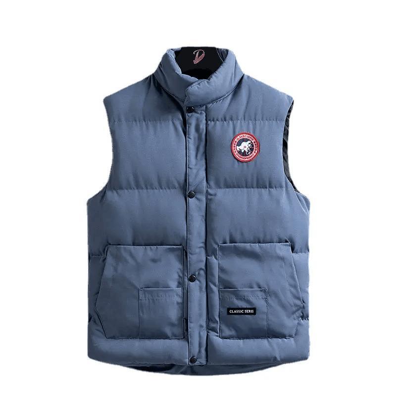 Down Cotton Stand Collar Canada Plus Men′s Goose Down Coat Down Vest Outdoor Men