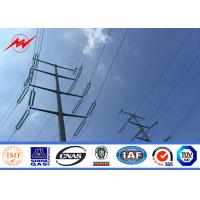 Buy cheap Galvanised Steel Power Transmission Poles 2.5MM 69KV Tapered Arc Welding product