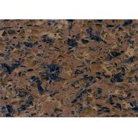 Buy cheap Coffee Brown Quartz Countertops That Look Like Marble Low Expansion Coefficient product
