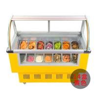 Buy cheap Stainless Steel Ice Cream Freezer Sliding Door 220V Double Door product