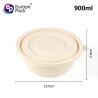 Buy cheap Wholesale Takeaway Bio Degradable Cornstarch takeout round square Packaging Food Container from wholesalers