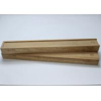 Buy cheap Natural Style Slide Top Wooden Box , Laser Engraved Logo Pine Wooden Pencil Box product