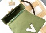 M5028Silk-Screen Luxury Chain Bag Genunie Leather And Carvas Luxury Chain Bag
