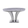 Buy cheap Round Marble Top Grey SS Steel Furniture Dining Table from wholesalers