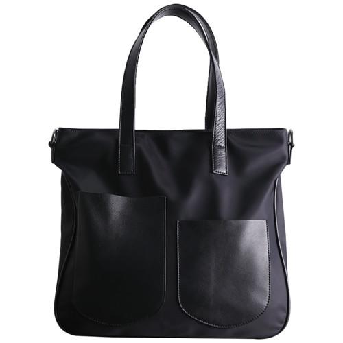 Buy cheap ODM Women Nylon Bags Head Layer Cowhide Black Tote Purse from wholesalers