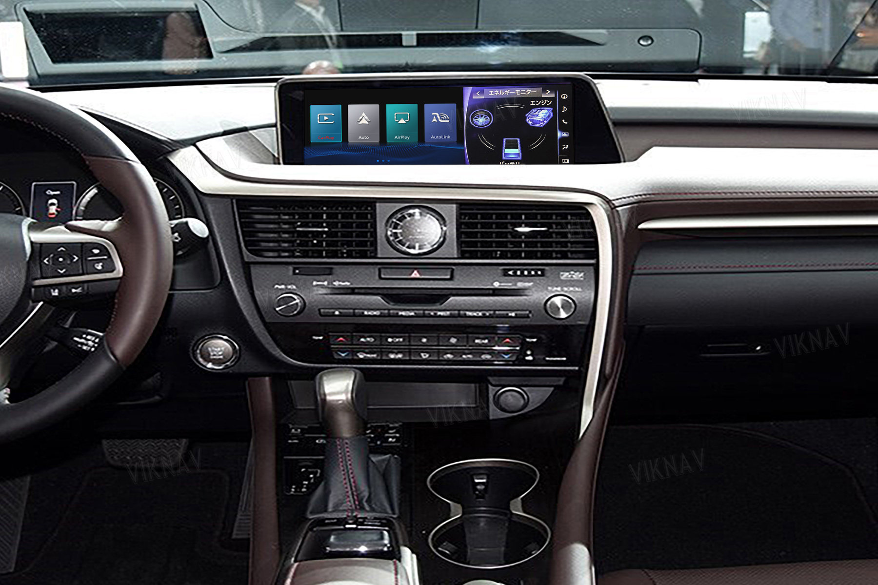 Viknav Fit For Original Car 12.3 Inch Screen Linux System For Lexus RX 2016 2017 2018 2019 Wireless Apple CarPlay