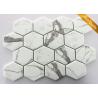 Buy cheap White Cararra Marble Mosaic Tile Fish Bone Shaped 31 X 98 X 6mm Chip Size from wholesalers