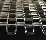 Welded / Lock Edge Stainless Steel Conveyor Chain Belt Large Open Area Easily