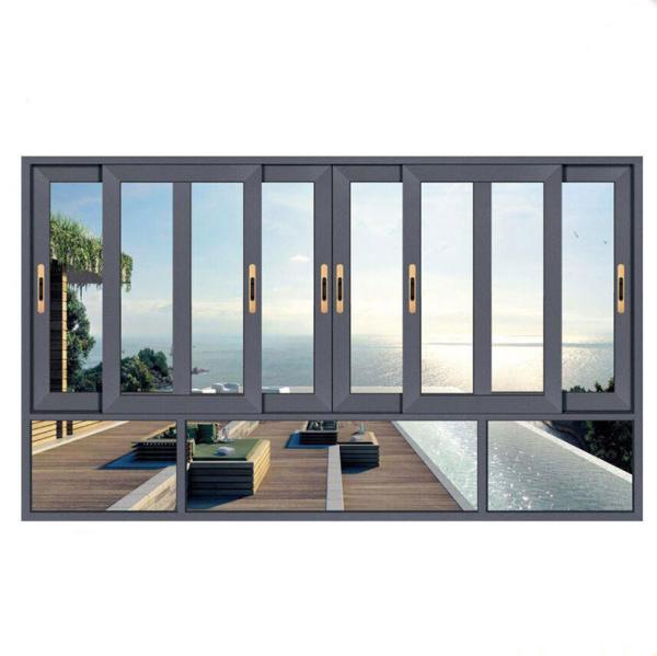 Buy cheap 8-Way Seal Aluminum Three Track Sliding Windows 2.2 mm Wall Thickness Strong Designer Team from wholesalers