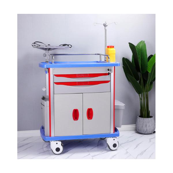 Buy cheap Clinic Monitor Emergency Nursing Abs Plastic Medical Trolley Cart from wholesalers