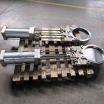 Stainless Steel Knife Pneumatic Gate Valve Clamp Type for Powder Particle