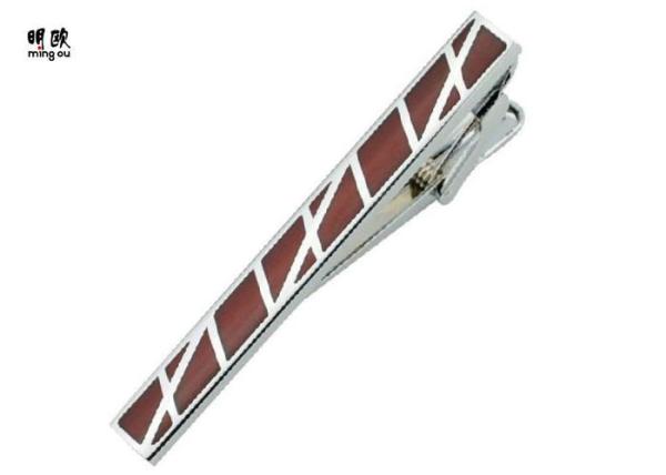Buy cheap Slim Brown Matte Mens Tie Bars Gift For Business Promotion 15g from wholesalers