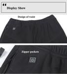 Winter Direct Current Heated Thermal Pants USB Charging Cotton High Waist