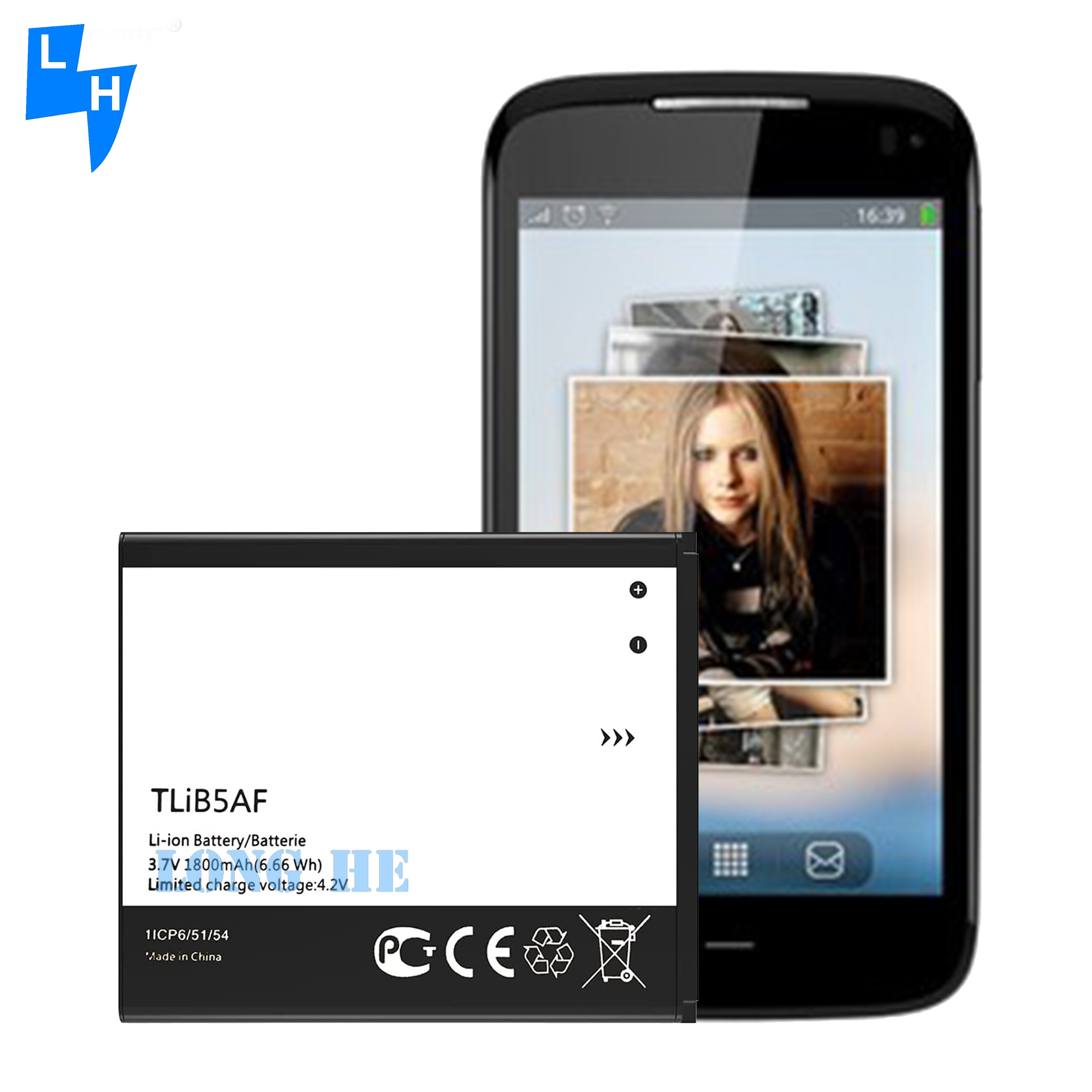 Alcatel One Touch Pop C5 OT5036 OT5036D TCL S800 1800MAH TLIB5AF Lithium Ion Battery