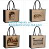 Buy cheap Reusable Natural Eco Personalised Hessian Jute Shopping Bags,Eco Shopping Wine Tote Clutch Supplier Small Gift Beach Pri from wholesalers