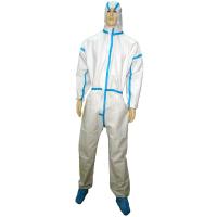 Buy cheap Attached Hood 70gsm White Disposable Overalls 185cm product