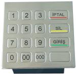 Buy cheap Water resistant  ruggized industrial  304 stainless steel numeric keypad 4 x 4 from wholesalers