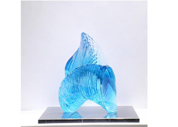 Buy cheap Transparent Resin Abstract Sculpture Contemporary Garden Home Art Decoration from wholesalers