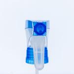 Customizable Pump Spray Bottle Parts 28/410 Blue Frosted Spray Trigger
