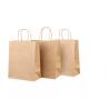 Buy cheap Varnishing Kraft Paper Handbag Recycled Brown Kraft Paper Bag SGS from wholesalers