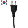 Buy cheap Customization 2.5A 250V Korea Standard laptop electric ac Power Cable 2pin hair dryer Plug cords from wholesalers