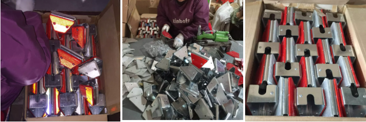 Aluminum Road Marking Reflector with Casting Aluminum Alloy Plastic Body Material