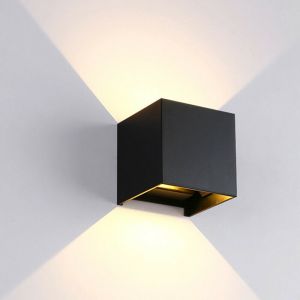 Buy cheap Europe style cube wall light white shell dimmable led wall light lamp down wall light 6w 12w from wholesalers