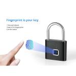 Smart Zinc Alloy Fingerprint Scanner Padlock For Personal Belongs Safety