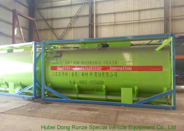 Buy cheap 20Feet HCL Acid ISO Tank Container For Shipping UN1789 Steel Lined PE 16mm from wholesalers