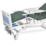 ICU Manual Hospital Patient Bed Anti Rust Leg Elevation ABS Injection Molding