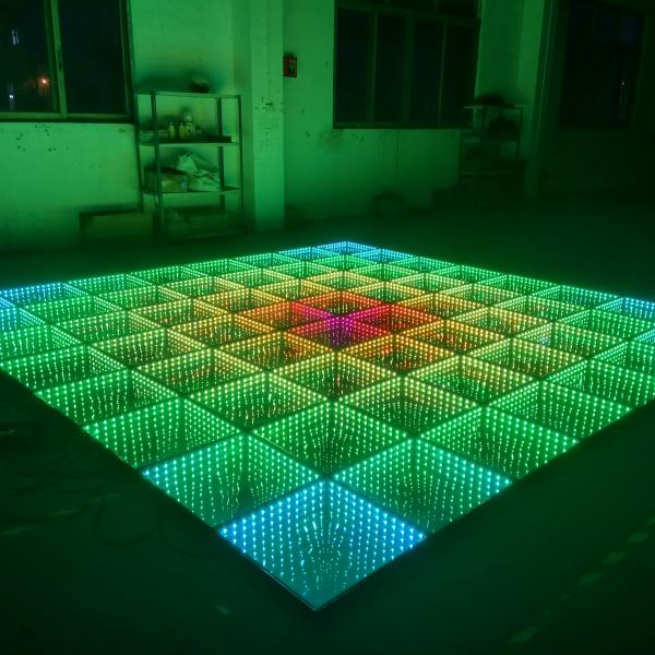 Long Lifespan hours 100000 3D Mirror LED Dance Floor for Banquet Hall and Dance
