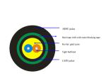 8.2mm 2 cores Outdoor Fiber Optic Cable with 0.9mm tight buffered cable