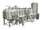 Electric Heating 4 Vessel Brewhouse 3000L Industrial Beer Plant With PLC Control