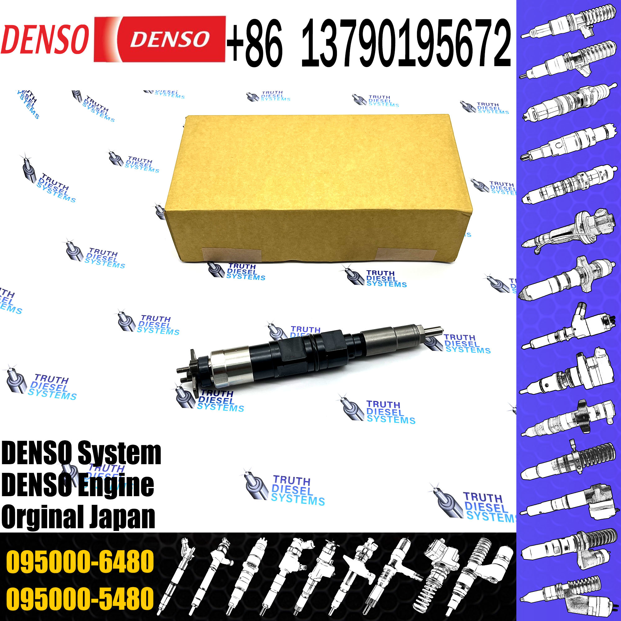 Common Rail Injector 095000-6471 RE529151 Auto Parts Diesel Injector 095000-6471