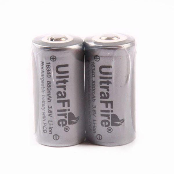 Buy cheap Factory Directly Sell 880mAh Ultrafire 3.6V 16340 Rechargeable Li ion Battery from wholesalers