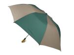 Buy cheap Gents Compact Folding Golf Umbrella Round Wooden Handle Black Plastic Tips from wholesalers