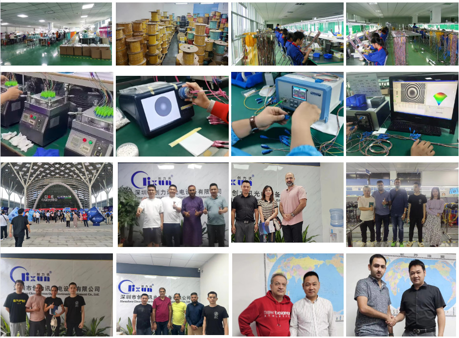 CLX-PO96 FTTH Optical Cable Cutting Machine Fully Automatic Fiber Optic Patchcord Making Machine