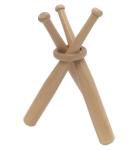 Mini Baseball Bat Display Stand Fashion Ornament Crafts Wooden Stand Holder For