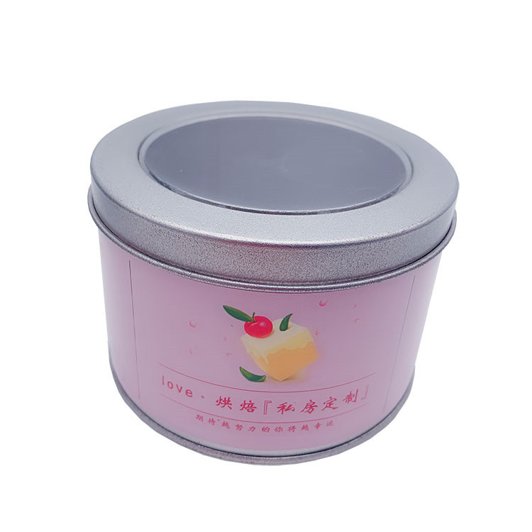 Rainproof Round Printed Tin Boxes Can Cake Packaging Anticorrosive