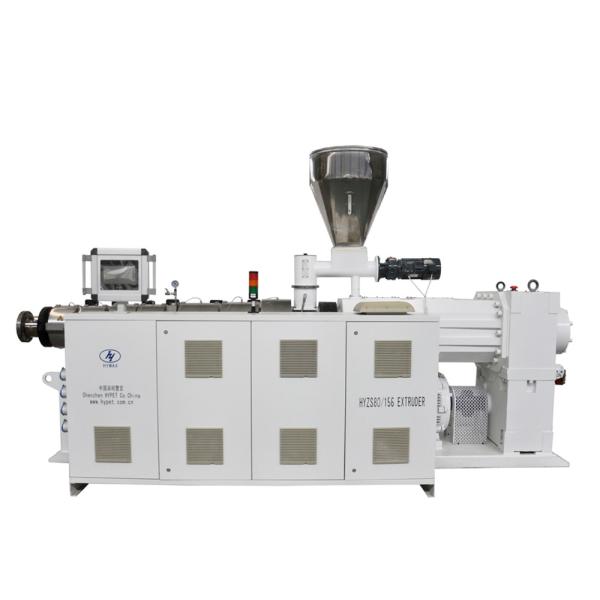 Buy cheap PVC Twin Screw Plastic Production Equipment Double Screw Extruder Machine HYZS80/156 With 55kw 550kg/h from wholesalers