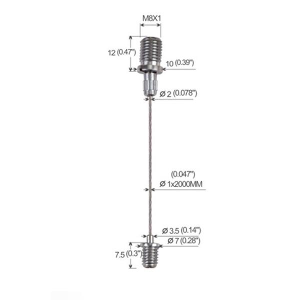 Buy cheap Adjustable Safety Panel Light Cable Hanging System Chrome Plated YW86001 from wholesalers