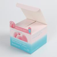 Buy cheap 350gsm Coated Paper Cream Square Packaging Boxes Embossing Textured product