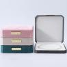 Buy cheap Soft Touch Multi Color Velvet Pearl Necklace Storage Box With Golden Scutcheon from wholesalers
