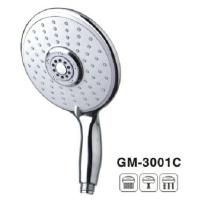Buy cheap Titanium Brushed Brass Hand Shower Spray Thumb Tab Chrome Hand Held Shower Head product