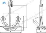 Hall Plow Spek Marine Power Mooring Delta Navy Boat Anchor Heavy Duty