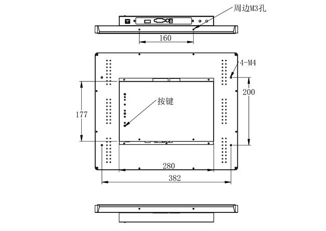 19-Inch Linux Touch Embedded Screen for Warehouse Automation, Energy Monitoring Systems, Control Panels, and Public Transportation Displays
