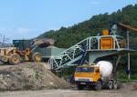 Continuous Ready Mix Mobile Concrete Plant , 25m3 Small Central Mix Concrete