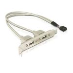 Buy cheap 2 USB 2.0 Panel Female Connectors to 10 Pin 2.0mm , 35cm(12 inchs) length from wholesalers