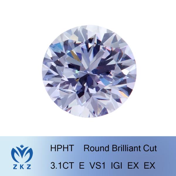 Buy cheap 3.1Ct Synthetic Loose Lab Grown Diamonds Brilliant Cut White Color from wholesalers