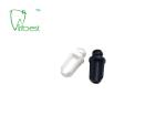 Medical Sterile Luer Lock Luer Slip Dental Syringe Cap Disposable Black White